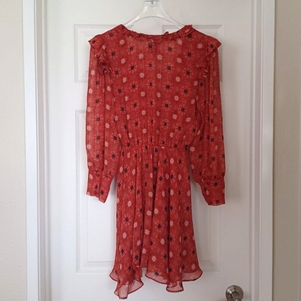 MISA Los Angeles Veruka Mini Dress Red Rouge S - Picture 8 of 14